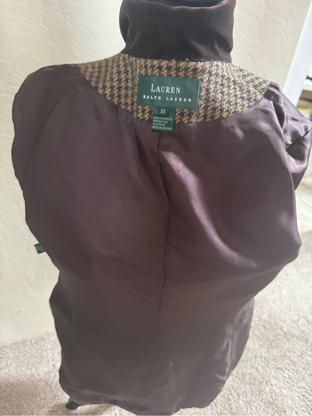 Lauren … Ralph Lauren Houndstooth jacket - Picture 3 of 3